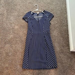 Navy and white striped mini dress from Target
